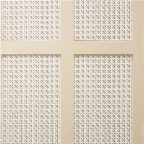 Cane Panel Cream and White
