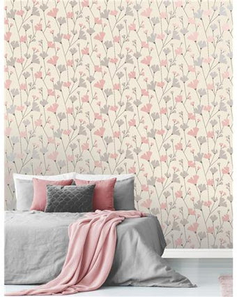 Crown Scandi Floral Pink M1521