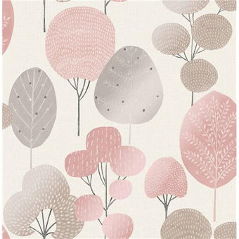 Crown Scandi Pink Trees M1522