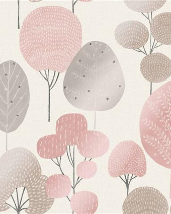Crown Scandi Pink Trees M1522