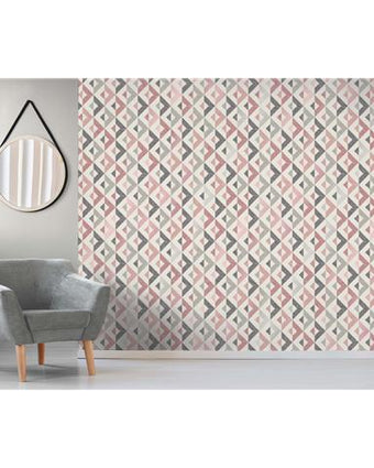 Crown Scandi Geo Pink M1523