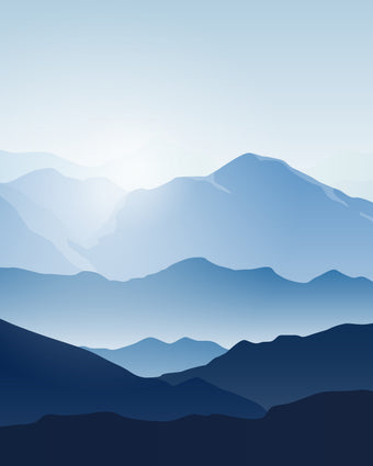 Blue Mountain Range  -  [Custom printed at R598/m²]