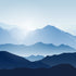 Blue Mountain Range  -  [Custom printed at R560/m²]