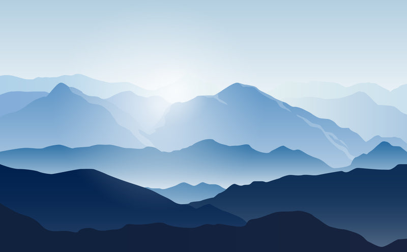 Blue Mountain Range  -  [Custom printed at R560/m²]