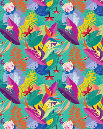 Curious Jungle  -  [Custom printed at R598/m²]