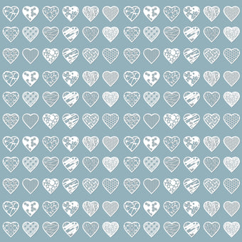 Lacey Hearts  -  [Custom printed at R560/m²]