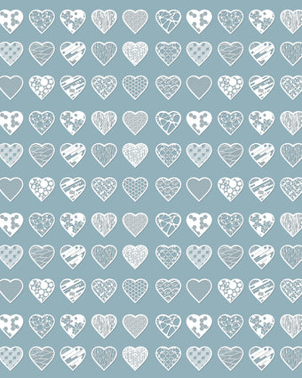 Lacey Hearts  -  [Custom printed at R598/m²]