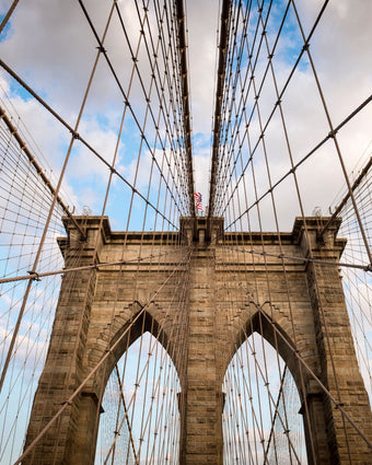 New York Bridge in sepia colors  -  [Custom printed at R598/m²]