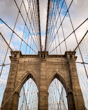 New York Bridge in sepia colors  -  [Custom printed at R598/m²]
