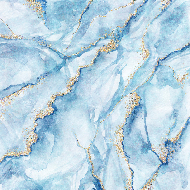 Blue and Gold Marble  -  [Custom printed at R560/m²]