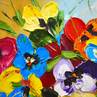 Painted Pansy  -  [Custom printed at R560/m²]