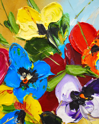 Painted Pansy  -  [Custom printed at R598/m²]