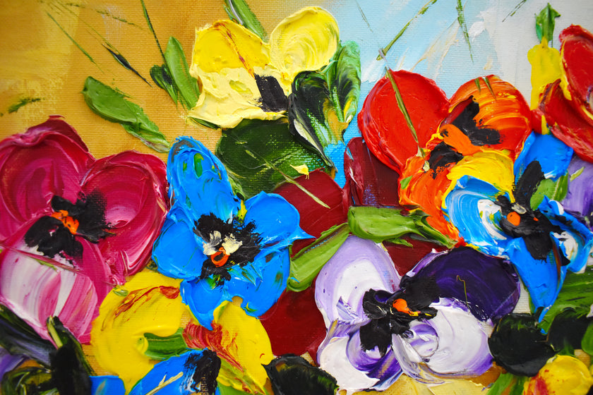 Painted Pansy  -  [Custom printed at R560/m²]