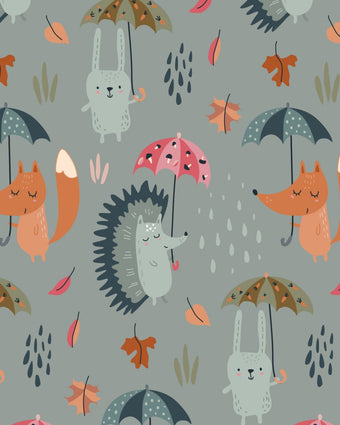 Fun in the Rain  -  [Custom printed at R598/m²]