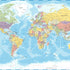 Political World Map  -  [Custom printed at R560/m²]