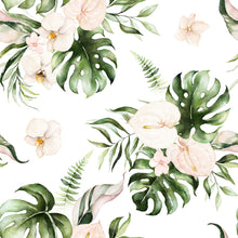 Load image into Gallery viewer, Tropical Leaves and Blush Floral  -  [Custom printed at R560/m²]
