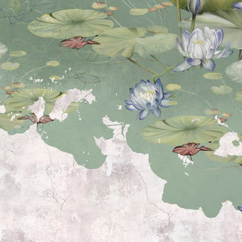 Lily Pads on a Pond  -  [Custom printed at R560/m²]