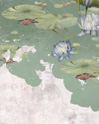 Lily Pads on a Pond  -  [Custom printed at R598/m²]