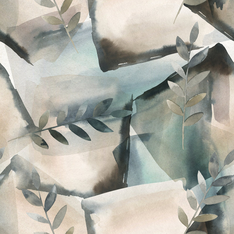 Cubist Leaves  -  [Custom printed at R560/m²]