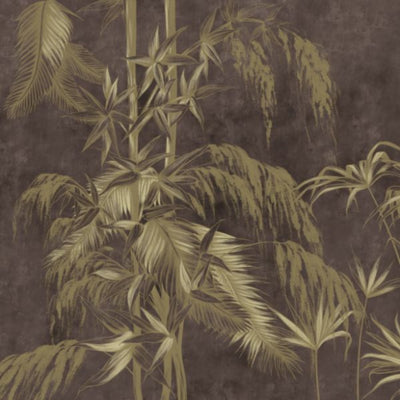 Golden Vintage Palms and Bamboo  -  [Custom printed at R560/m²]