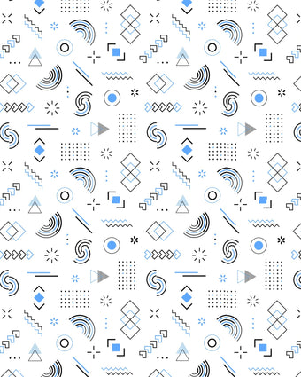 Shape Up  - Blue -  [Custom printed at R598/m²]