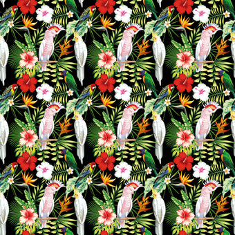 Tropical birds and leaves  -  [Custom printed at R560/m²]
