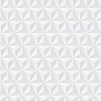 3D Triangles White  -  [Custom printed at R560/m²]