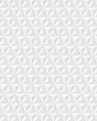 3D Triangles White  -  [Custom printed at R598/m²]
