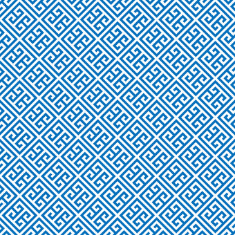 Greek Key with the Blues  -  [Custom printed at R560/m²]