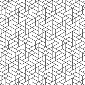 3D Effect Black and White Geometric  -  [Custom printed at R560/m²]