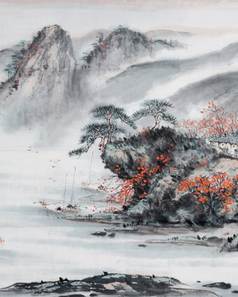 Chinese Vintage Landscape  -  [Custom printed at R598/m²]