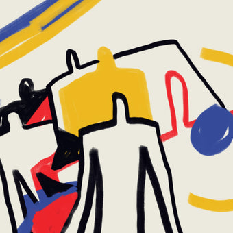 Neoplasticism and Cubism art style  -  [Custom printed at R560/m²]
