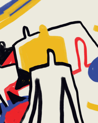 Neoplasticism and Cubism art style  -  [Custom printed at R598/m²]