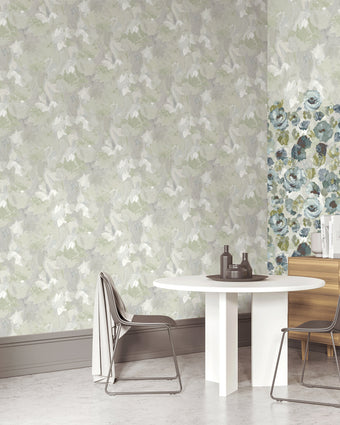 Peonies Plain Grey - 26907
