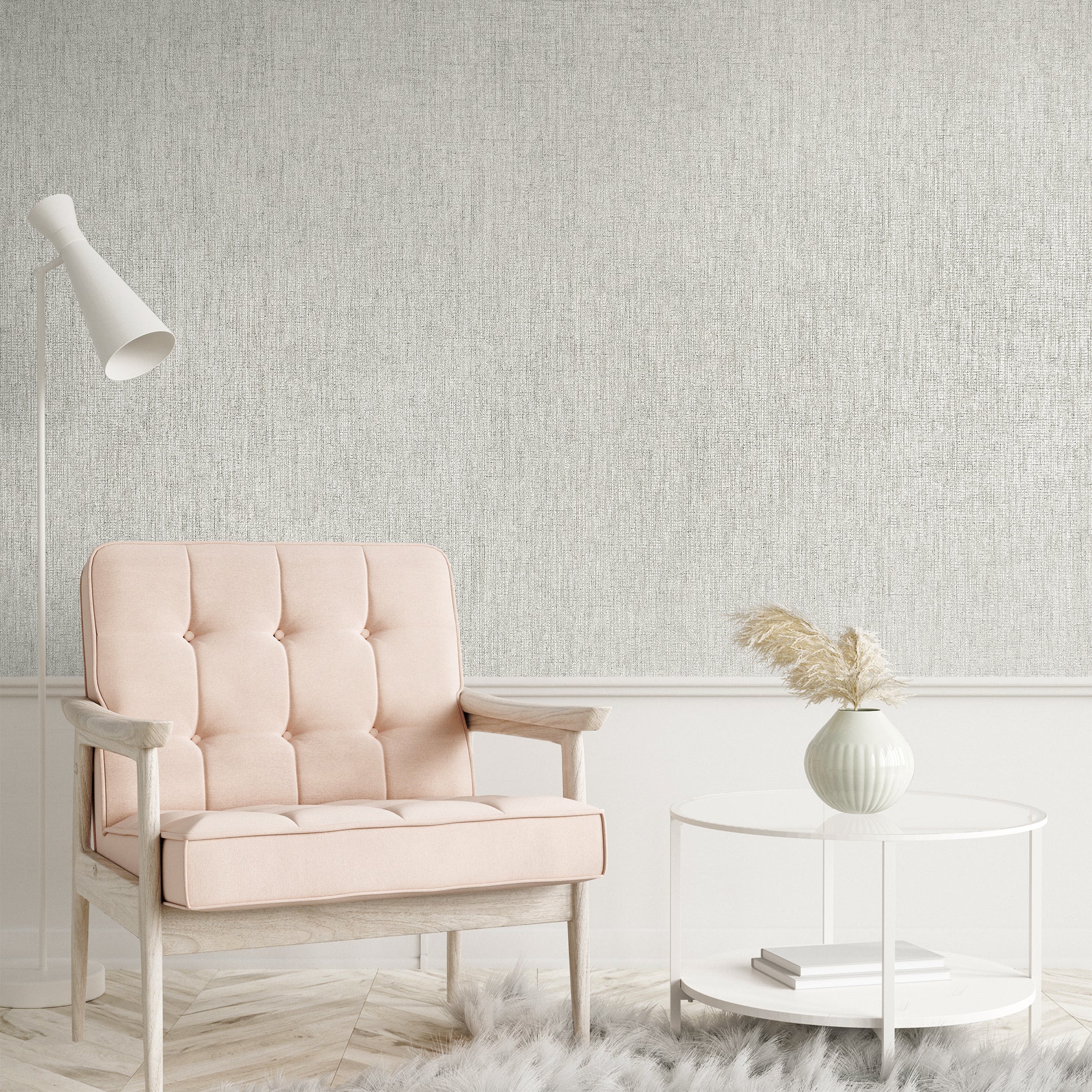 65175 Precious Canvas Warm Grey – Sasi Wallpaper